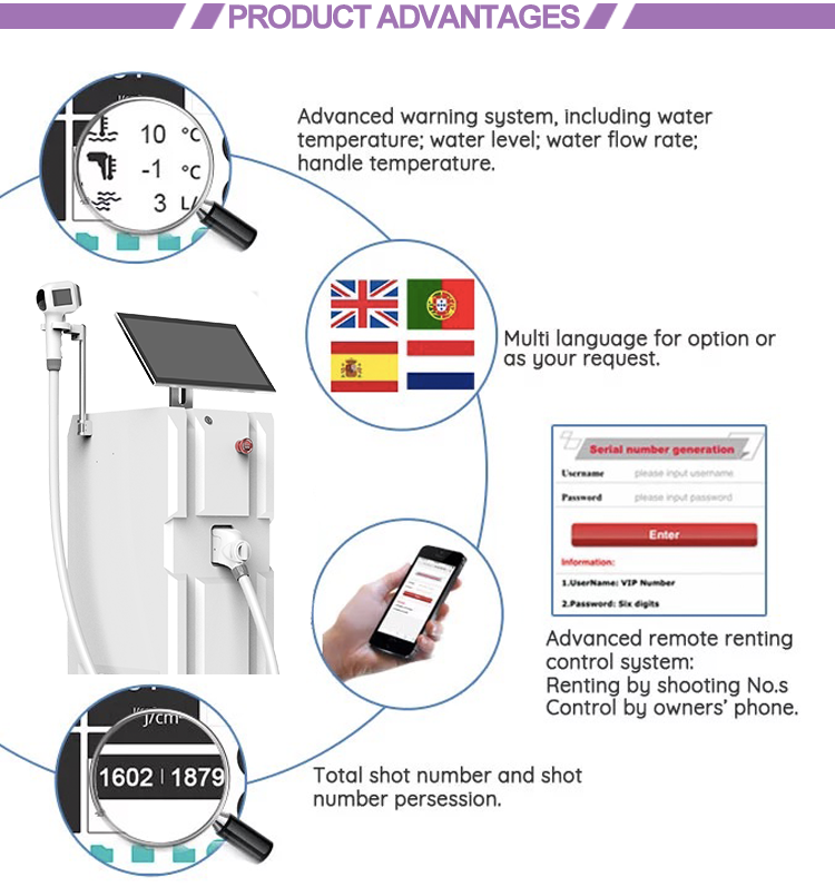Newangie® Vertical laser hair removal machine BM205