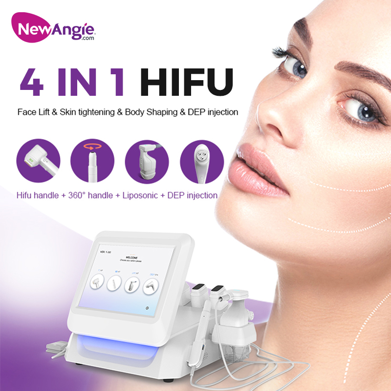 4 in 1 HI-360° Liposonic Hifu Professional Face Lift Body Slimming Multifunctional 12D Hifu Machine